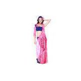 One Sleeve Red  Belly Dance Practice Costumes With Milk Silk + Fibra Material