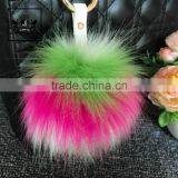 Lovely Accessories Fur Pom Keychain Manufacturers Faux Fox Fur Ball