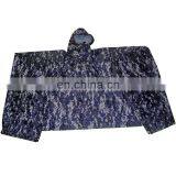 Heavy Duty Long Square Military Hunting Navy Camouflage Rain Poncho Cheap thumbnail-4