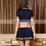 2017 New Women Sexy Club Costume Sailor Stewardess Suit Lingerie Cosplay Party Dress thumbnail-2