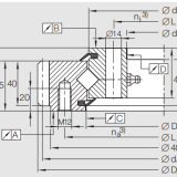 XSA 140644 Crossed Roller Bearing With External Gear Teeth thumbnail-2