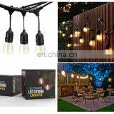 Outdoor String Lights Set E26 E27 E12 E14 S14 Edison Bulb Included Waterproof Connectable LED Commercial String Light thumbnail-7
