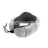 2020 Popular Cotton Fabric Ergonomic Luxury Memory Foam Travel Pillow Car Airplane Neck Support Pillow thumbnail-4