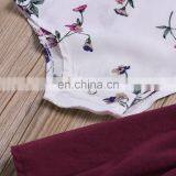 Cheap Price Fashion Casual Baby Girl Boutique Clothes Sets Romper +dress thumbnail-4