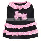10" Inch Black Cheap Pet Dress Beautiful Cute Dog Clothes thumbnail-1