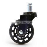 Low Noise Easy Fast Install Office Furniture PU Castor Roller Wheel thumbnail-3