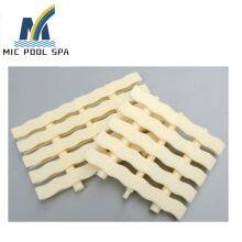 Factory Supply Cufflinks Type Swimming Pool Gutter Drain Grating Three Holes Gutter Overflow Cover thumbnail-3