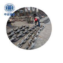 62mm Black Painted Floating Wind Power Platform Studless Link Anchor Chain thumbnail-2