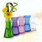 2014 Folding Plastic Flower Vase/Clear Pvc Vase