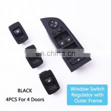 Top Quality Electronic Power Window Control Switch Regulator Set with Outer Frame For BMW E90 E91 E92 20 325 320 335 2004-2012