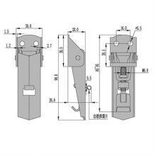 Factory Directly Quick Release Adjustable Toggle Clamp Latch Hidden Cabinet Box Lock Clip Safety Catch Clasp Hardwares thumbnail-4