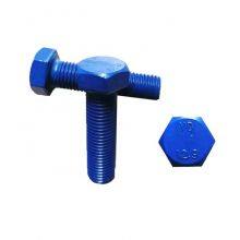 M2-M52 Colorful PTFE Coating Hex Head Bolt With Full / Half UNC / UNF / BSW Thread thumbnail-2