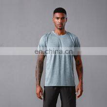 Custom Men Gym Short Sleeve Quick Dry Sports Tshirts Breathable Slim Casual Tops thumbnail-3