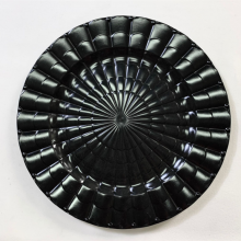 Bulk Luxury Custom Wholesale Black Plastic Plates for Dining Wedding Dinner Plates thumbnail-4