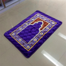 Cheap Wholesale Factory Islamic Gift Travel Muslim Portable Prayer Carpet Rug Pocket Mat Islamic Prayer Mat thumbnail-3