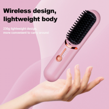 Drahtloser Glättkamm/Doppelnutzen für Glätten und Rollen, keine Schädigung der Haare, tragbarer USB-Ladeglätter (Wechat: 13510231336) thumbnail-3