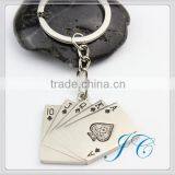 Best Selling Products High Qality Custom Poker Keychain For Promotion Gift