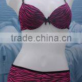 2016 The Deep Pink Zebra Lines Lingerie Suite thumbnail-3