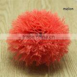 New Style 9cm Pom Pom Puff Chiffon Flower,Snowball Puff Flower