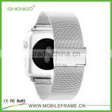 Shengo High Quality Genuine Stainless Steel Watch Strap For Apple Watch With Band Adapter