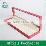Red Paper Beauty Design Necklace Jewelry Box With Pvc Window thumbnail-2