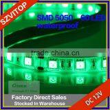 LED Light Strip 5050 60LED Per Meter 5meter a Roll Base Red Black Wire PC Board PU Waterproof Lamp Color Red Yellow Blue Green thumbnail-3