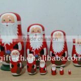 Ningbo Chuang Christmas Decoration Wooden Nesting Doll (Russian Doll)