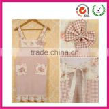 Fancy crossed bow -tie ruffle apron vners(factory)