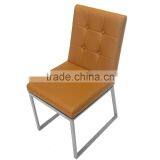 Silver Painting Metal Leg Dining Room Chair thumbnail-5