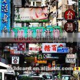 PET Lenticular 3D Poster Building 3d Decoration Picture