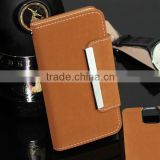 best selling leather case for samsung case, mobile phone walllet case