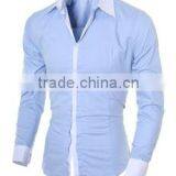 2015 New Design Mens Fashion Cotton Striped Button Down Dress Shirt thumbnail-1