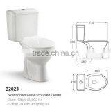 Hot Sale Sanitary Ware Classic Washdown Close-coupled wc Toilet B2023 thumbnail-2