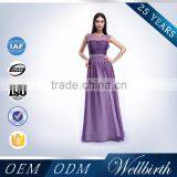 See-Through Backless Lace And Chiffon Lavender Mother Of The Bride Dress thumbnail-5