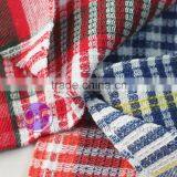 China Supplier Textiles Yarn Dyed Cotton Waffle Weave Second Hand Towels thumbnail-5