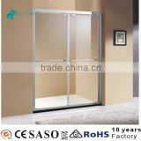 stainless steel tempered glass shower door