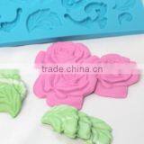 Silicone Mold Fondant Flowers for Cakes