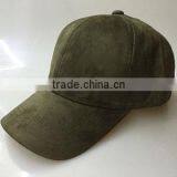 Wholesale Promotional Fashion Custom 6 Panel Suede Baseball Cap