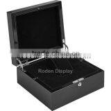 China Wholesale Fancy Wooden Wrist Watch Box Mdf Wrapping Wood Veneer With Matte Lacquer