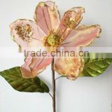 2014 New Style Artificial Flowers Christmas Flowers 27" Single Magnolia