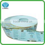 Custom Vinyl Cosmetic Sticker Label Foil Stamping Roll Paper Sticker Adhesive Skin Care Sticker Label