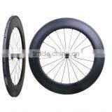 700c Road Bike Carbon Wheelset 88mm Tubular, 88mm Tubular or Clincher Carbon 700C Road Bicycle Wheels thumbnail-3