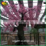 Large indoor decrative tree fiberglass artificial peach blossom tree