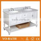 America Modern Double Bathroom Vanity Cabinet ,White Bath Cabinet