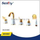 Luxury Shower Columns Health 3-holes Bathroom Faucet Mixer thumbnail-6