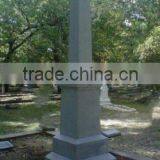 American Traditional Cheap Oblisk Style Sesame White Granite Monument thumbnail-1