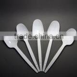 Wholesale long handle white plastic spoon take away