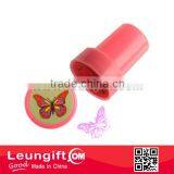 Plastic Butterfly Stamper Purple Ink Stamp