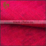 New Products Wholesale Dark Red Recycled Heavy Linen Cotton Fabric for Coat thumbnail-5