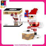 New Arrival Santa Claus Kids Educational ABS Plastic DIY Micro Building Block Toy thumbnail-1